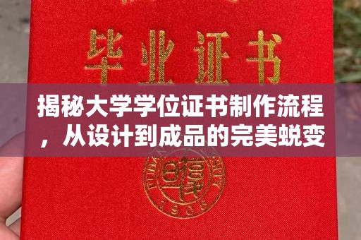 邢台揭秘大学学位证书制作流程，从设计到成品的完美蜕变