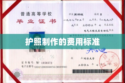 邢台护照制作的费用标准
