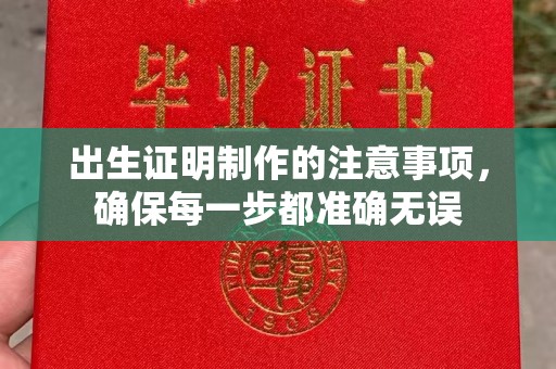 邢台出生证明制作的注意事项，确保每一步都准确无误