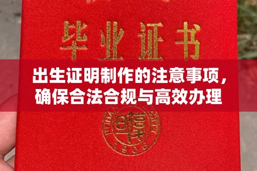 邢台出生证明制作的注意事项，确保合法合规与高效办理