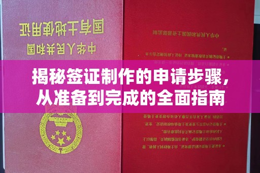 邢台揭秘签证制作的申请步骤，从准备到完成的全面指南