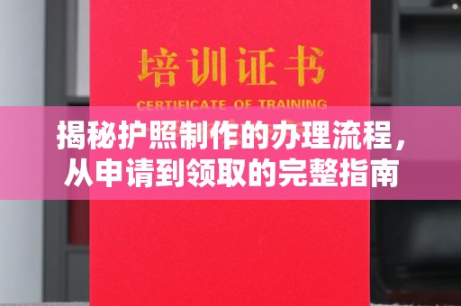 邢台揭秘护照制作的办理流程，从申请到领取的完整指南