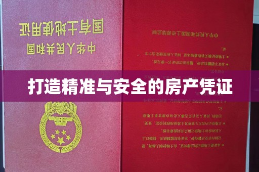 邢台打造精准与安全的房产凭证